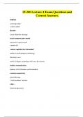 IS 301 Lecture 4 Exam Questions and Correct Answers
