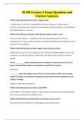 IS 301 Lecture 5 Exam Questions and Correct Answers&period;