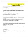 IS 301 Lecture 6 Exam Questions and Correct Answers