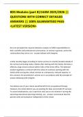 BDS Modules &lpar;part B&rpar; EAXM 2025&sol;2026 &vert;&vert;  QUESTIONS WITH CORRECT DETAILED  ANSWERS &vert;&vert; 100&percnt; GUARANTEED PASS  <LATEST VERSION>