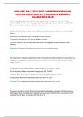 NGN HESI RN LATEST EXIT COMPREHENSIVE EXAM VERIFIED QUESTIONS WITH ACCURATE ANSWERS&vert; GUARANTEED PASS