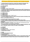 PAX Science NLN Exam Questions with Verified Answers