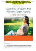 MATERNITY NEWBORN AND WOMEN&rsquo;S HEALTH NURSING A CASE-BASED APPROACH 2ND EDITION O&rsquo;MEARA&rsquo;S TEST BANK