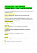 NSG&lowbar;5003&lowbar;&lowbar;Advanced&lowbar;Pathophysiology&lowbar;Exam&lowbar;3&lowbar;Practice&lowbar;Questions With 100&percnt; Correct & Verified Answers