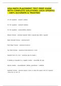 UGA Math Placement Test Prep Guide with Complete Solutions &lpar;2025 Update&rpar; &ndash; 100&percnt; Accurate & Trusted&excl;