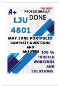 LJU4801 MAY JUNE PORTFOLIO &lpar;COMPLETE ANSWERS&rpar; Semester 1 2025 - DUE 28 May 2025