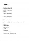 EMD v14 EXAM GUIDE GRADED A 2024