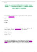 AMEDD RC-BASIC OFFICER LEADER COURSE PHASE 1 MODULE A EXAM 2025 &vert;CERTIFIED EXAM QUESTIONS AND CORRECT ANSWERS