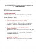2025 BIO 201L Lab 7 The Muscular System COMPLETE NEW LAB SOLUTION Straighterline