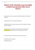 MCOLES STATE LICENSING Exam Prep 2025&vert; Certified Exam Questions With Correct Answers