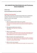 2025 COMPLETE SOLUTION FOR BIO 201L Lab 8 The Nervous System Straighterline