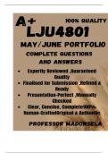 LJU4801 MAY JUNE PORTFOLIO &lpar;COMPLETE ANSWERS&rpar; Semester 1 2025 - DUE 28 May 2025