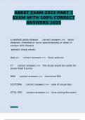 ABRET EXAM 2023 PART 1 EXAM WITH 100&percnt; CORRECT ANSWERS 2025