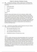 NURS 611 Advanced Pathophysiology Exam Questions & Answers for&colon; Chapter 36&colon; Alterations of Pulmonary Function&semi; Chapter 37&colon; Alterations of Pulmonary Function in Children&semi; Chapter 38&colon; Structure and Function of the Renal and Urologic Systems&semi; Chapter 39&colon; Alt