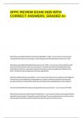 SFPC REVIEW EXAM 2025 WITH CORRECT ANSWERS&lowbar;GRADED A&plus;