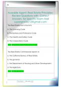 Aceable Agent&colon; Real Estate Principles&colon;  Review Questions with  Correct  Answers  for Specific Exam Mail  supergrades12&commat;gmail&period;com