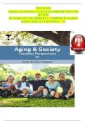 TESTBANK AGING AND SOCIETY A CANADIAN PERSPECTIVES 9TH EDITION BY MARK NOVAK&comma; HERBERT C&period; NORTHCOTT&comma; KAREN  KOBAYASHI ALL CHAPTERS 1 - 20