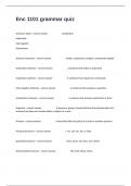 Enc 1101 grammar quiz written exam with well elaborated answers&period;