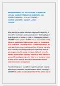 INTRODUCTION TO TAX PRACTICE AND ETHICS EXAM  &sol;ACTUAL COMPLETE REAL EXAM QUESTIONS AND  CORRECT ANSWERS &vert; ALREADY GRADED A&plus;  VERIFIED ANSWERS &vert; 2025&sol;2026 LATEST  VERSION &period;