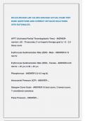 NCLEX-RN NGN LAB VALUES 2025&sol;2026 ACTUAL EXAM TEST  BANK QUESTIONS AND CORRECT DETAILED SOLUTIONS  WITH RATIONALES &period;