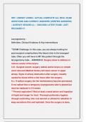 RRT- LINDSEY JONES &vert; ACTUAL COMPLETE ALL REAL EXAM  QUESTIONS AND CORRECT ANSWERS &lpar;VERIFIED ANSWERS&rpar;  &vert; ALREADY GRADED A&plus; &vert; 2025&sol;2026 LATEST EXAM &vert; JUST  RELEASED &excl;&excl;&excl;