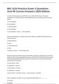 BIO 1124 Practice Exam 3 Questions And All Correct Answers 2025 Edition&period;