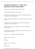OU BIO 1124 Exam 3 &ndash; Rowe Test Questions Fully Solved 2025&period;