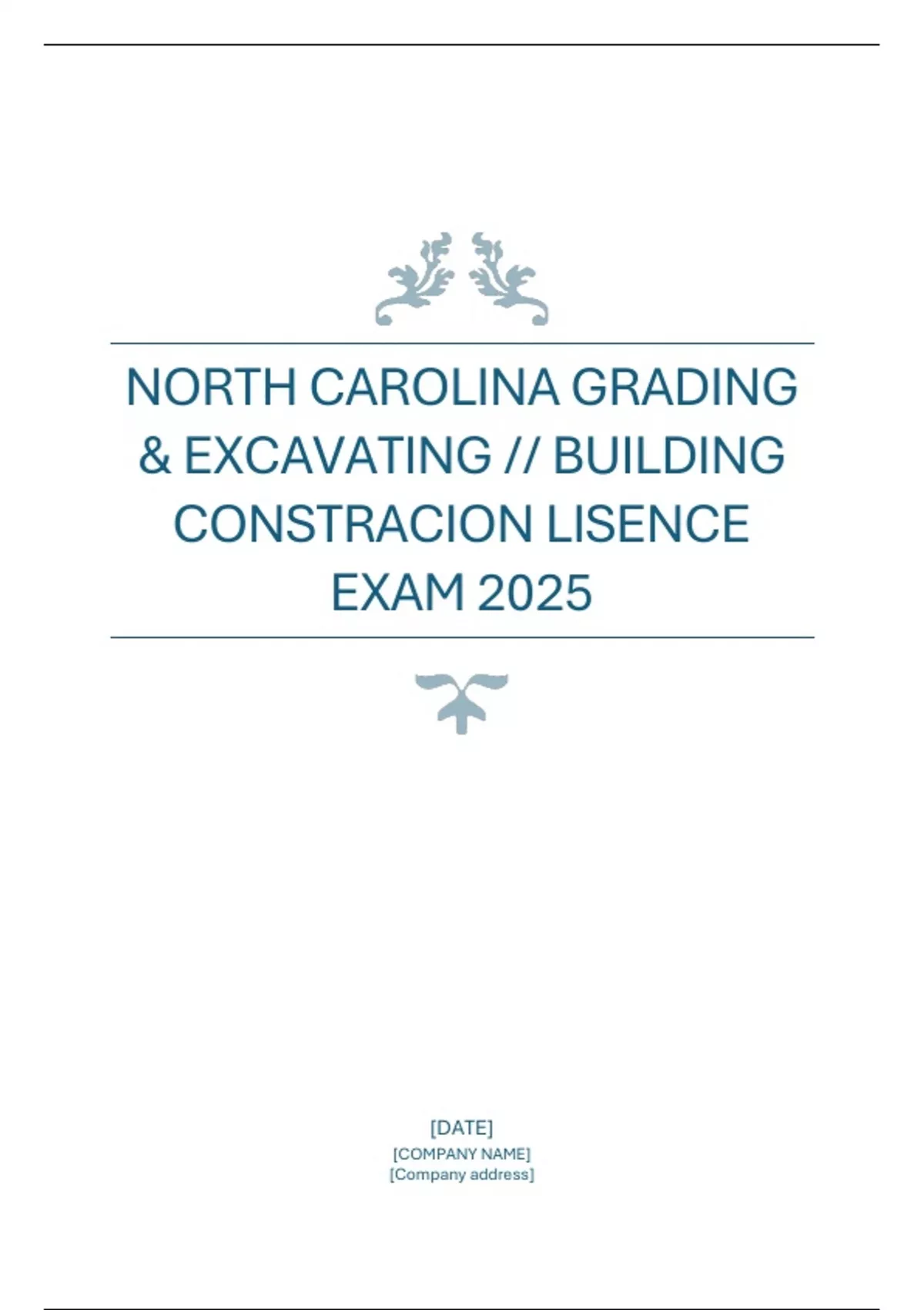 NORTH CAROLINA GRADING & EXCAVATING // BUILDING CONSTRACION LISENCE ...