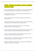 Radio midterm Questions with complete solution 2025  Leave for a better position in another midterm - correct answers the managers of small market radio stations can usually count on air personalities to&period;&period;&period;&period;&period;  Z&colon; the hybrid of both X and Y - correct answe