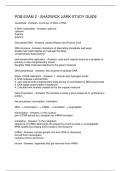 POB EXAM 2 - SHADWICK UARK STUDY GUIDE