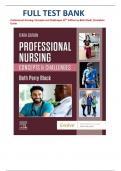  Professional Nursing&colon; Concepts & Challenges &vert; 10th Edition &vert; Beth Black &vert; Complete Test Bank with Questions and Answers &vert; All Chapters