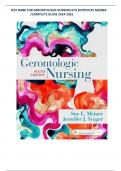  Test Bank for Gerontologic Nursing&comma; 6th Edition by Meiner &ndash; Complete Guide &lpar;2024&sol;2025&rpar;