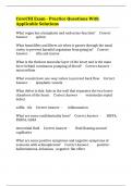 CoreCHI Exam - Practice Questions With Applicable Solutions
