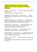  CORE CHI Healthcare Interpreter Exam - Standards Of Practice&colon; Questions & Verified Solutions