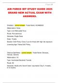 AIR FORCE IBT STUDY GUIDE 2025  BRAND NEW ACTUAL EXAM WITH  ANSWERS&period; 