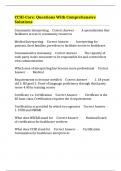 CCHI-Core&colon; Questions With Comprehensive Solutions