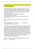 CoreCHI Exam &lpar;Practice 161-200&rpar; - Questions And Accurate Answers