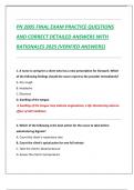 PN 2005 FINAL EXAM PRACTICE QUESTIONS  AND CORRECT DETAILED ANSWERS WITH  RATIONALES 2025 &lpar;VERIFIED ANSWERS&rpar;