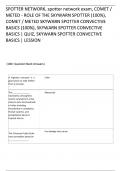 SPOTTER NETWORK&comma; COMET&sol; METED - ROLE OF THE SKYWARN SPOTTER&comma; CONVECTIVE BASICS QUESTION BANK