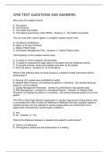 CRIS TEST QUESTIONS AND ANSWERS