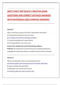 WEST COAST EMT BLOCK 1 PRACTICE EXAM QUESTIONS AND CORRECT DETAILED ANSWERS  WITH RATIONALES 2025 &lpar;VERIFIED ANSWERS&rpar;