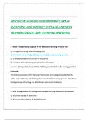 WISCONSIN NURSING JURISPRUDENCE EXAM  QUESTIONS AND CORRECT DETAILED ANSWERS  WITH RATIONALES 2025 &lpar;VERIFIED ANSWERS&rpar;