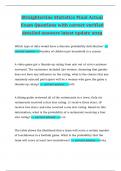 Straighterline Statistics Final Actual Exam Questions with correct verified detailed answers latest update 2025