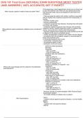 DHG 161 Final Exam 2025 REAL EXAM QUESTIONS &vert;MOST TESTED &vert;AND ANSWERS &lpar; 100&percnt; ACCURATE&rpar; GET IT RIGHT&excl;&excl;