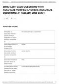 SNHD AEMT exam QUESTIONS WITH ACCURATE VERIFIED ANSWERS &lpar;ACCURATE SOLUTIONS&rpar; A&plus; PASSED&excl;&excl; 2025 EXAM