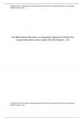 Complete Test Bank Human Physiology An Integrated Approach 8e Edition Dee Unglaub Silverthorn Latest Update 2024&lpar;All Chapters 1-26&rpar;&excl; ALREADY RATED A&plus;