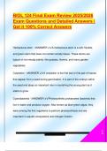 BIOL 124 Final Exam Review 2025&sol;2026  Exam Questions and Detailed Answers &vert;  Get it 100&percnt; Correct Answers