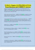 US RAC&colon; Chapter 14 UPDATED ACTUAL   Exam Questions and CORRECT Answers 