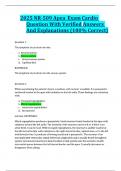 2025 NR-509 Apea Exam Cardio Question With Verified Answers  And Explanations &lpar;100&percnt; Correct&rpar;