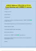 ASB222 Midterm UPDATED ACTUAL   Exam Questions and CORRECT Answers
